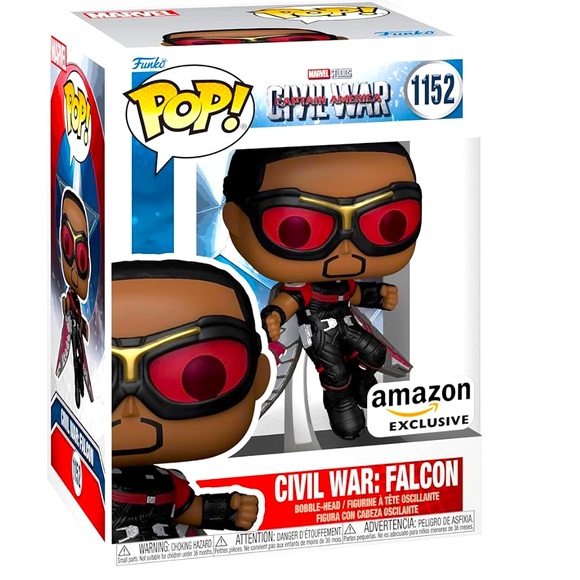 New Funko Pop! Marvel: Captain America: Civil War Build A Scene - Falcon, - Picture 1 of 12